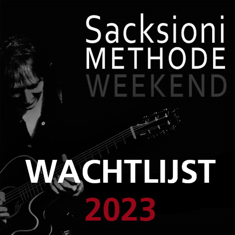 WACHTLIJST Sacksioni Methode Weekend 2023